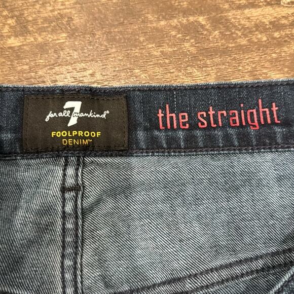 7 For All Mandkind Men's The Straight Jean Medium Wash Size 36x29 - Picture 7 of 8